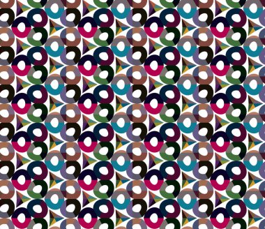 Modern geometrik vektör tasarımı, kusursuz desen çizimi