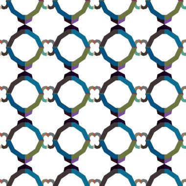 Modern geometrik vektör tasarımı, kusursuz desen çizimi