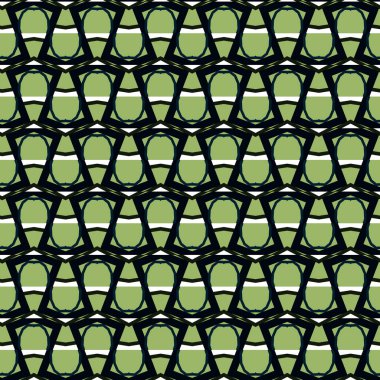 Modern geometrik vektör tasarımı, kusursuz desen çizimi