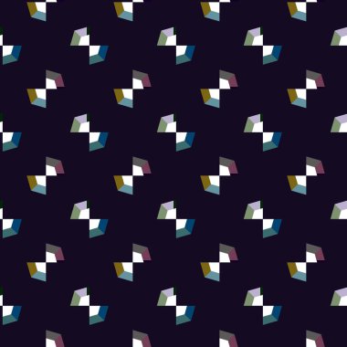 geometrik süsleme biçiminde kusursuz vektör deseni