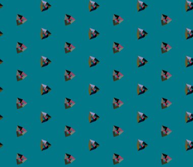 Modern geometrik vektör tasarımı, kusursuz desen çizimi