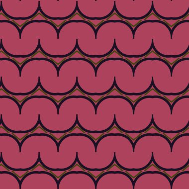 Modern geometrik vektör tasarımı, kusursuz desen çizimi