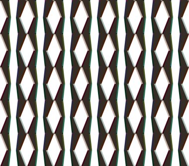 Modern geometrik vektör tasarımı, kusursuz desen çizimi