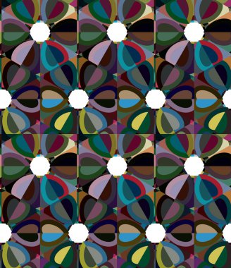 Modern geometrik vektör tasarımı, kusursuz desen çizimi