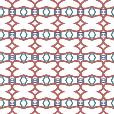 Modern geometrik vektör tasarımı, kusursuz desen çizimi