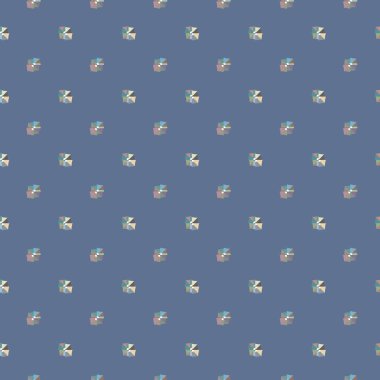 Geometrik şekilli kusursuz desen vektör çizimi