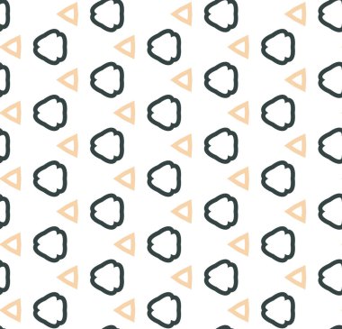 geometrik süsleme biçiminde kusursuz vektör deseni