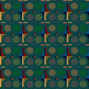 Modern geometrik vektör tasarımı, kusursuz desen çizimi