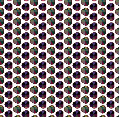 Modern geometrik vektör tasarımı, kusursuz desen çizimi