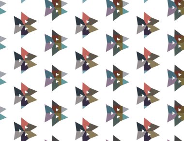 Geometrik şekilli kusursuz desen vektör çizimi