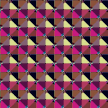 Modern geometrik vektör tasarımı, kusursuz desen çizimi