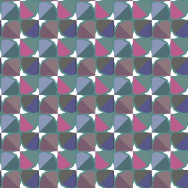 Modern geometrik vektör tasarımı, kusursuz desen çizimi