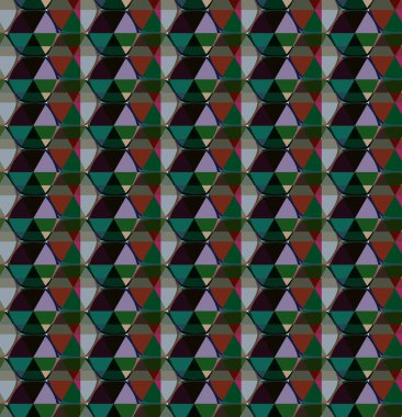 Modern geometrik vektör tasarımı, kusursuz desen çizimi