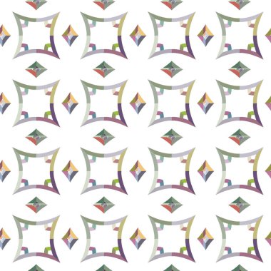 Modern geometrik vektör tasarımı, kusursuz desen çizimi