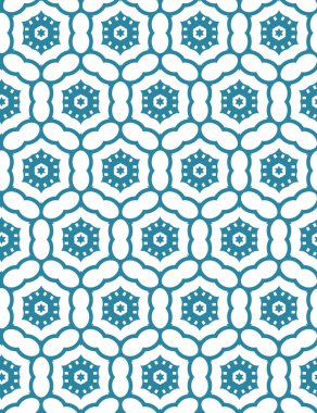 Geometrik şekilli kusursuz desen vektör çizimi