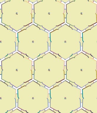 geometrik süsleme biçiminde kusursuz vektör deseni