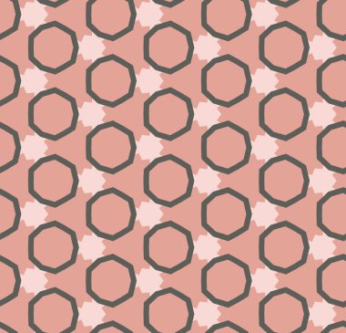 Modern geometrik vektör tasarımı, kusursuz desen çizimi