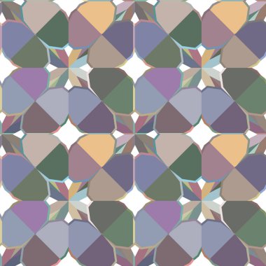 Modern geometrik vektör tasarımı, kusursuz desen çizimi