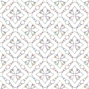 Modern geometrik vektör tasarımı, kusursuz desen çizimi