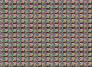 Modern geometrik vektör tasarımı, kusursuz desen çizimi