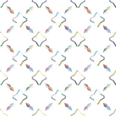 Modern geometrik vektör tasarımı, kusursuz desen çizimi