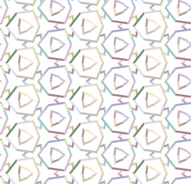 Modern geometrik vektör tasarımı, kusursuz desen çizimi