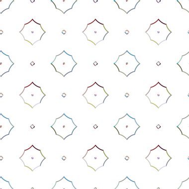 Modern geometrik vektör tasarımı, kusursuz desen çizimi