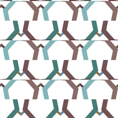 geometrik süsleme biçiminde kusursuz vektör deseni