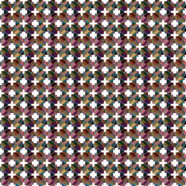 Modern geometrik vektör tasarımı, kusursuz desen çizimi