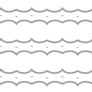 Geometrik vektörsüz desen tasarımı, modern biçim illüstrasyonu