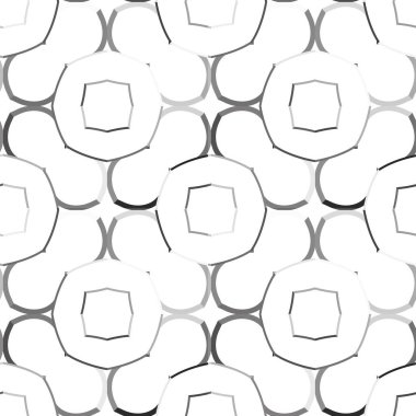 Modern geometrik vektör tasarımı, kusursuz desen çizimi