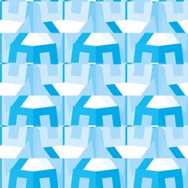 Modern geometrik vektör tasarımı, kusursuz desen çizimi