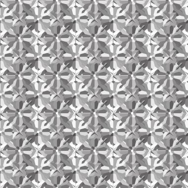 Geometrik vektörsüz desen tasarımı, modern biçim illüstrasyonu