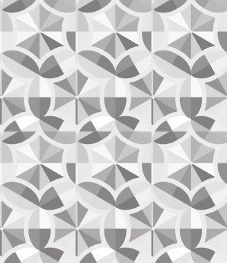 Modern geometrik vektör tasarımı, kusursuz desen çizimi