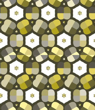 Modern geometrik vektör tasarımı, kusursuz desen çizimi