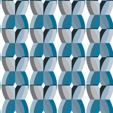 Modern geometrik vektör tasarımı, kusursuz desen çizimi