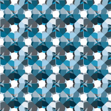 geometrik süsleme biçiminde kusursuz vektör deseni