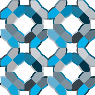 geometrik süsleme biçiminde kusursuz vektör deseni