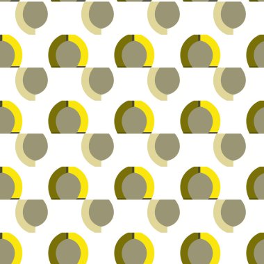 geometrik süsleme biçiminde kusursuz vektör deseni