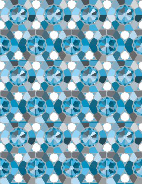 Modern geometrik vektör tasarımı, kusursuz desen çizimi