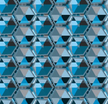 Modern geometrik vektör tasarımı, kusursuz desen çizimi