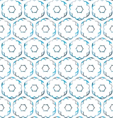 Modern geometrik vektör tasarımı, kusursuz desen çizimi