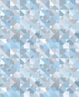 Modern geometrik vektör tasarımı, kusursuz desen çizimi