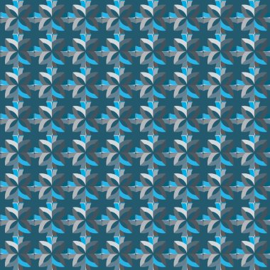 geometrik süsleme biçiminde kusursuz vektör deseni