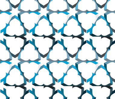 geometrik süsleme biçiminde kusursuz vektör deseni