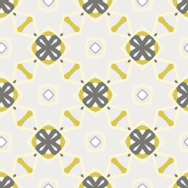 geometrik süsleme biçiminde kusursuz vektör deseni