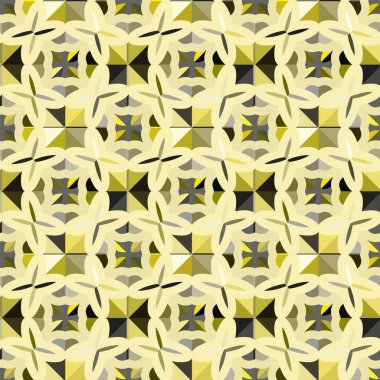geometrik süsleme biçiminde kusursuz vektör deseni