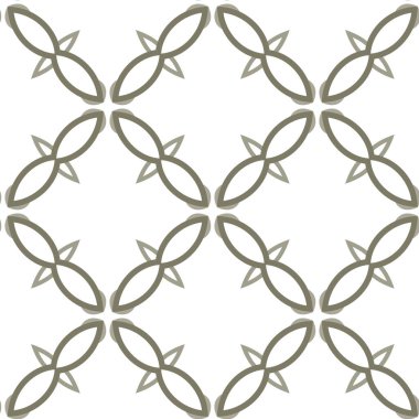 geometrik süsleme biçiminde kusursuz vektör deseni