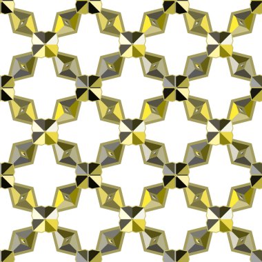 Modern geometrik vektör tasarımı, kusursuz desen çizimi