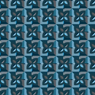 Modern geometrik vektör tasarımı, kusursuz desen çizimi